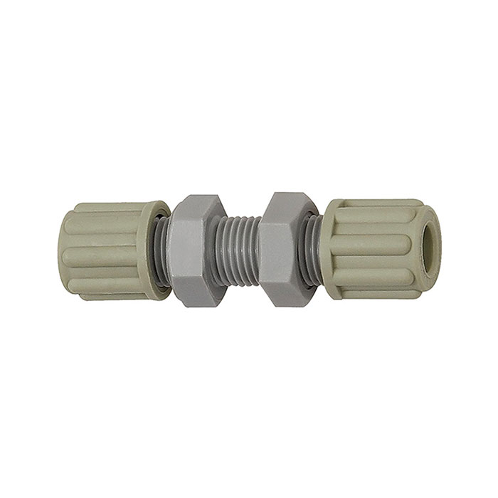 RIEGLER Gerade Schottverbindung, M16x1,5, für Schlauch 8/10 mm, SW 22, PA