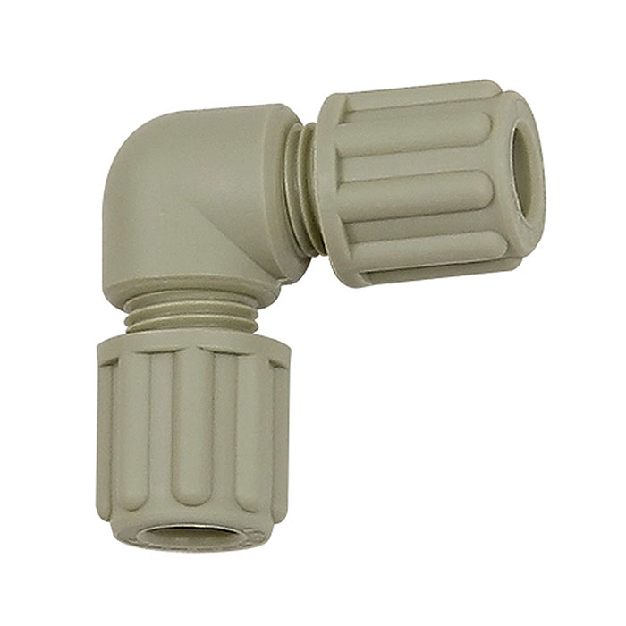 [110884] RIEGLER Angled hose fitting, for hose 4/6 mm, PP