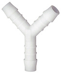 RIEGLER Y hose connection supports, for hose I.D. 5 mm, Bracket 90°, POM