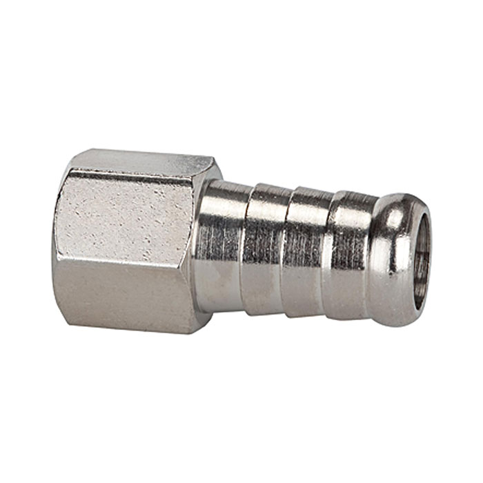 RIEGLER Aufschraubschlauchtülle, G 1/8 i., für Schlauch LW 10, MS vern.