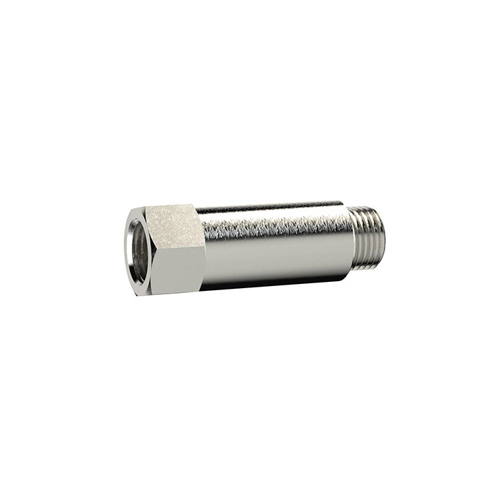 RIEGLER Extension piece, Long, G 1/4 o., G 1/4 i., nickel-plated brass
