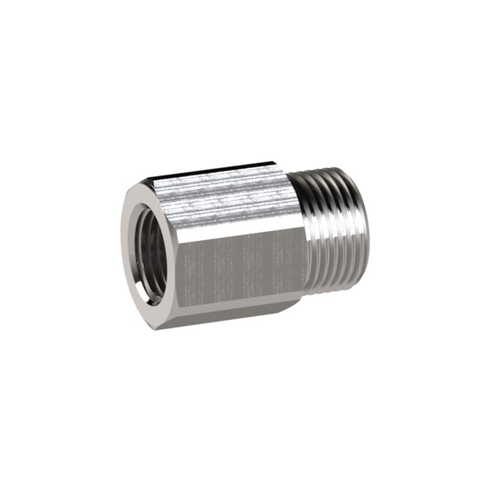[111632] RIEGLER Reducing nipple, Long, M5 o., M5 i., AF 10, Stainless steel