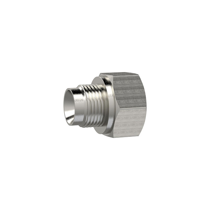 RIEGLER Reduziernippel, lang, G 3/8 a., G 1/2 i., SW 24, Edelstahl 1.4571
