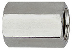 RIEGLER Bushing, Exterior hexagonal, G 1/2, AF 27, Stainless steel 1.4571