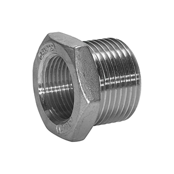 [111832] RIEGLER Reducing nipple, Hexagonal, G 3/8 o., G 1/4 i., AF 21