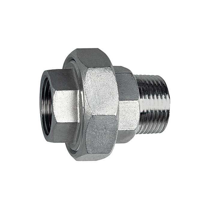 [111944] RIEGLER Rem. Double threaded nipple, IT / ET, conical sealing, G 1 1/2