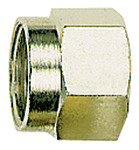RIEGLER Überwurfmutter, M12x1,0, Rohr-Außen-Ø 8 mm, Messing vernickelt