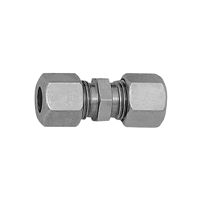 RIEGLER Gerade Verschraubung, Rohr-Außen-Ø 8 mm, Stahl verzinkt
