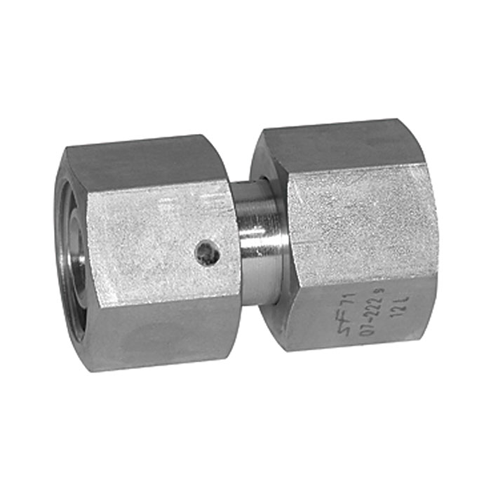 RIEGLER Einstellbare gerade Verschraubung, Dichtkegel, ES 1.4571 Ø 18 mm
