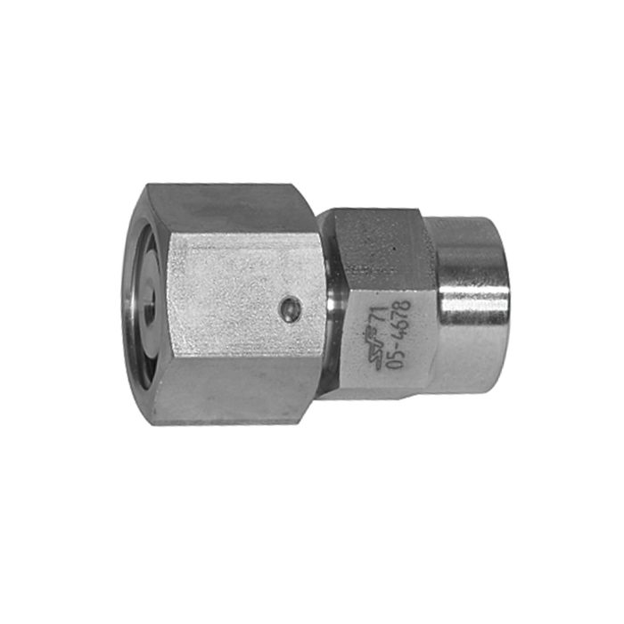 [112367] RIEGLER Mano-Anschlussverschraubung, Dichtkegel, G 1/4 i., ES 1.4571 Ø6mm