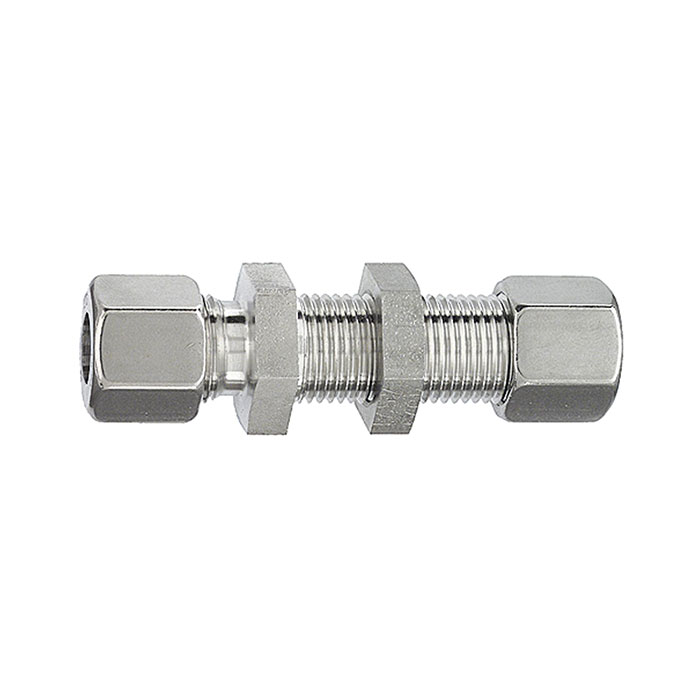 RIEGLER Gerade Schottverschraubung, Rohr-Außen-Ø 12 mm, Edelstahl 1.4571