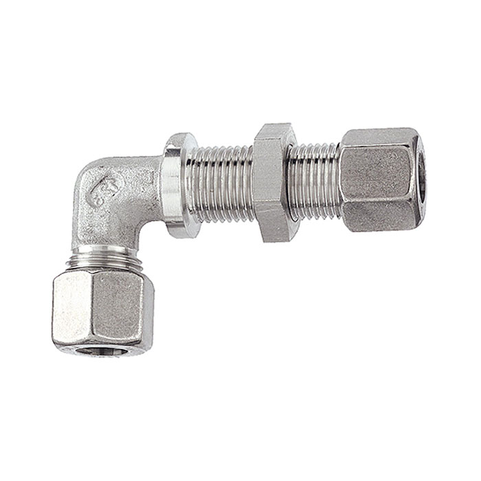 RIEGLER Angled bulkhead fitting, Pipe exterior Ø 10 mm