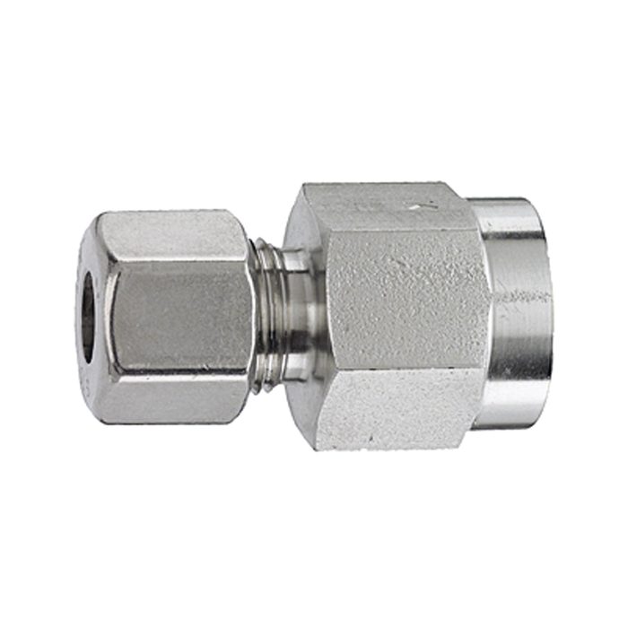 [112457] RIEGLER Pressure gauge- screw connection, G 1/4 i., Pipe exterior Ø 6 mm