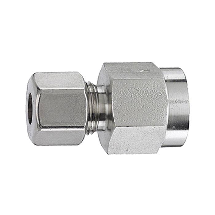 RIEGLER Pressure gauge- screw connection, G 1/4 i., Pipe exterior Ø 10 mm