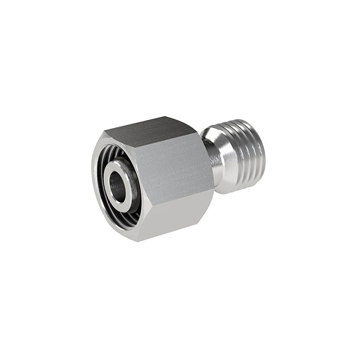 RIEGLER Reduzierung, Rohr-Außen-Ø Zapfen 10 mm, Muffen 6 mm, ES 1.4571