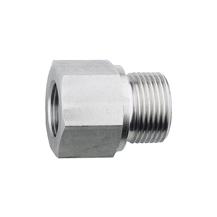 [112491] RIEGLER Lange Wechselreduzierung, G 3/8 a., G 1/4 i., Edelstahl 1.4571
