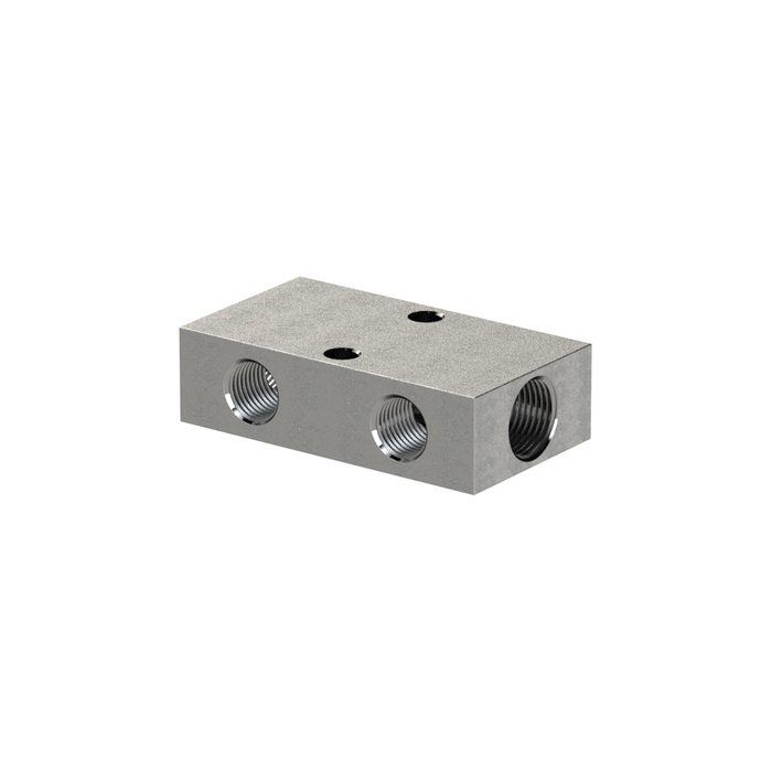 [112554] RIEGLER Distributor strip, Both sides, Input 2x3/8, Output 4+4x1/4
