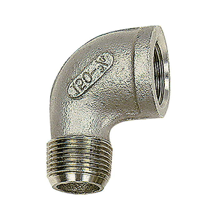 RIEGLER Winkelstück 90°, IG/AG Rp 1, R 1, ES 1.4408