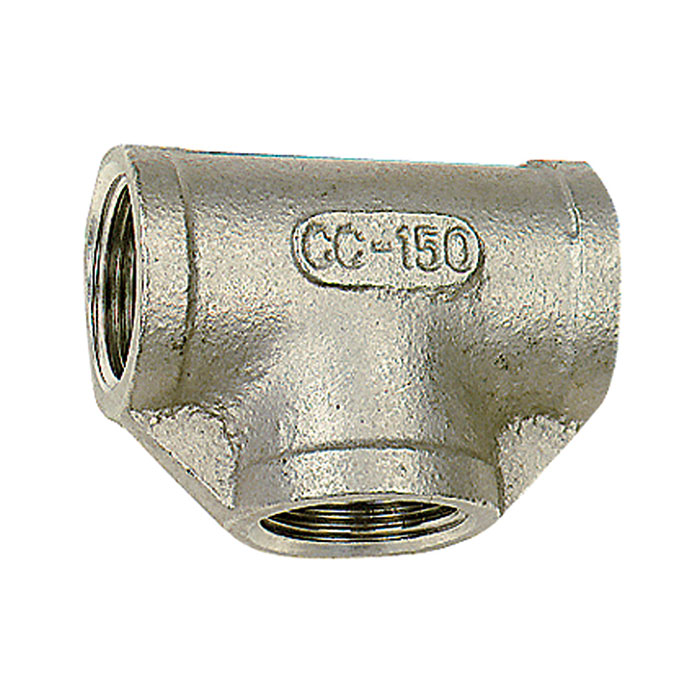 RIEGLER T-Verteiler, 3 x innen, Rp 1/4, Edelstahl 1.4408