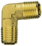 RIEGLER Angled piece, exterior / exterior, R 3/8, AF 17, Bright brass