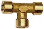 RIEGLER T-Stück, innen/innen/innen, G 1/8, SW 10, Messing blank