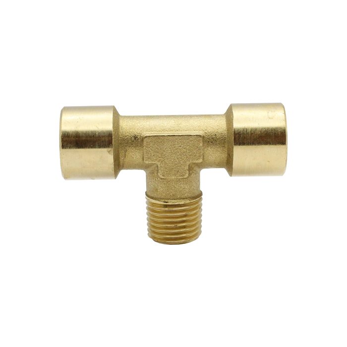 [112726] RIEGLER T-piece, interior/exterior/interior, G/R 1/8, AF 10, Bright brass