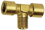 RIEGLER T-piece, interior/exterior/interior, G/R 1/2, AF 21, Bright brass