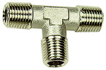 RIEGLER T-piece, exterior/exterior/exterior, R 1/4, nickel-plated brass