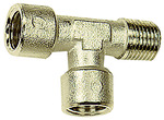 RIEGLER T-Stück, innen/innen/außen, G/R 1/8, SW 10, Messing vernickelt