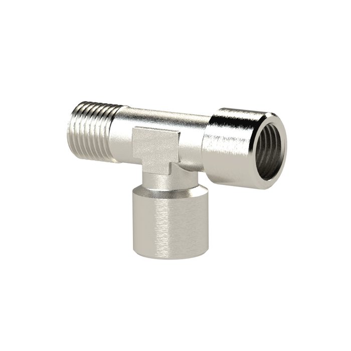 [112782] RIEGLER T-piece, Interior/interior/exterior, G/R 3/8, nickel-plated brass