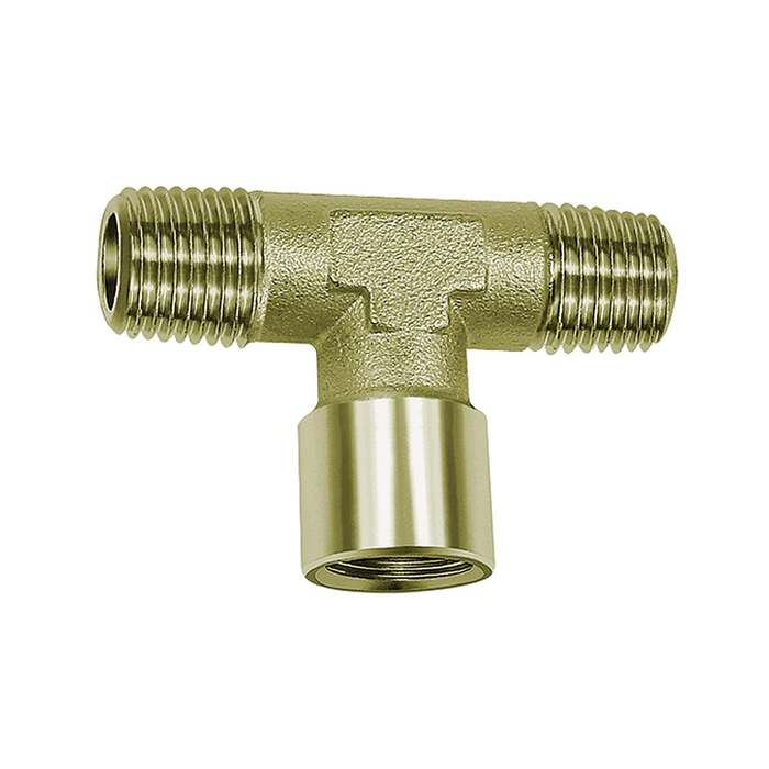 [112790] RIEGLER T-piece, exterior/interior/exterior, G/R 3/4, nickel-plated brass