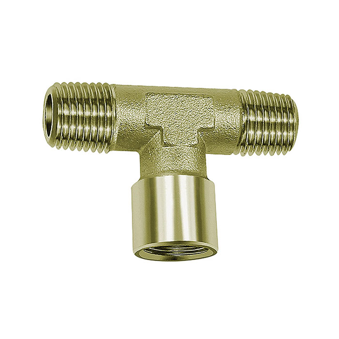 RIEGLER T-piece, exterior/interior/exterior, G/R 1, nickel-plated brass