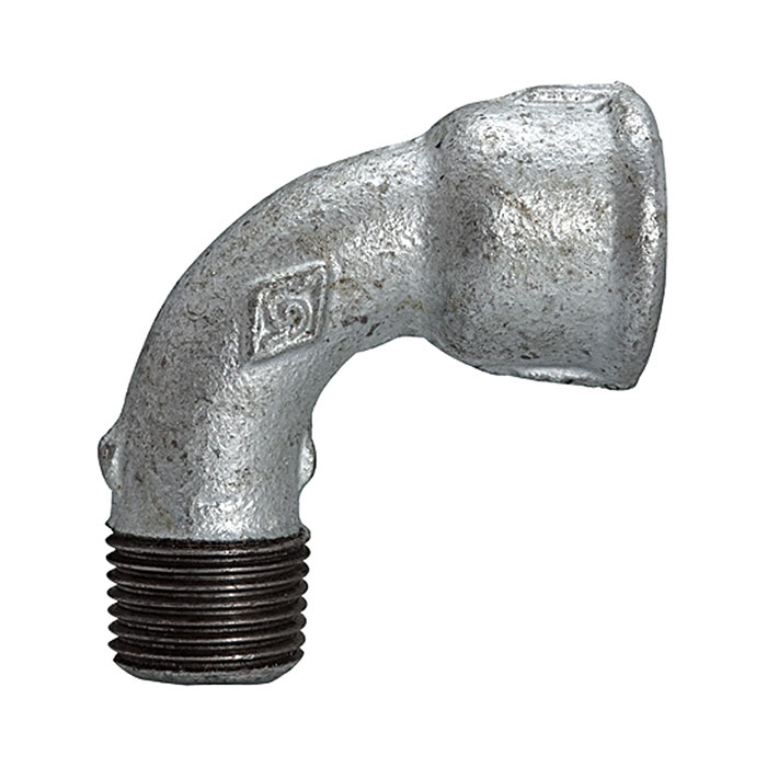 RIEGLER Elbow 1a, short, 90°, IT/ET, Rp/R 2, black malleable cast iron