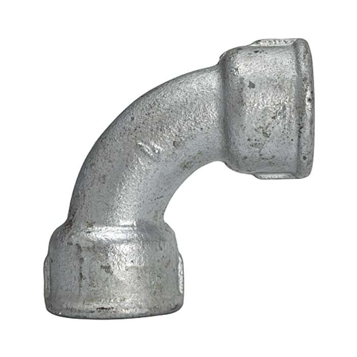 [112862] RIEGLER Elbow 2a, short, 90°, IT/IT, Rp 2, black malleable cast iron