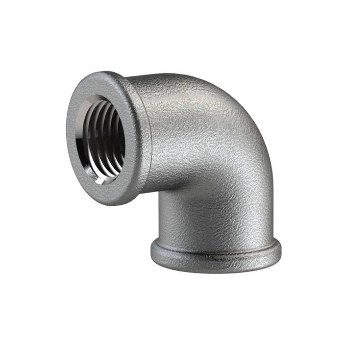 [112891] RIEGLER Bracket 90, 90°, IT/IT, Rp 1/2, black malleable cast iron