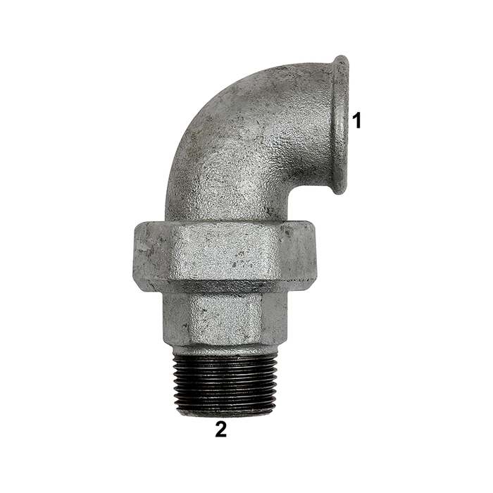 [112929] RIEGLER Fitting elbow 97, IT/ET, Rp 1/2, black malleable cast iron