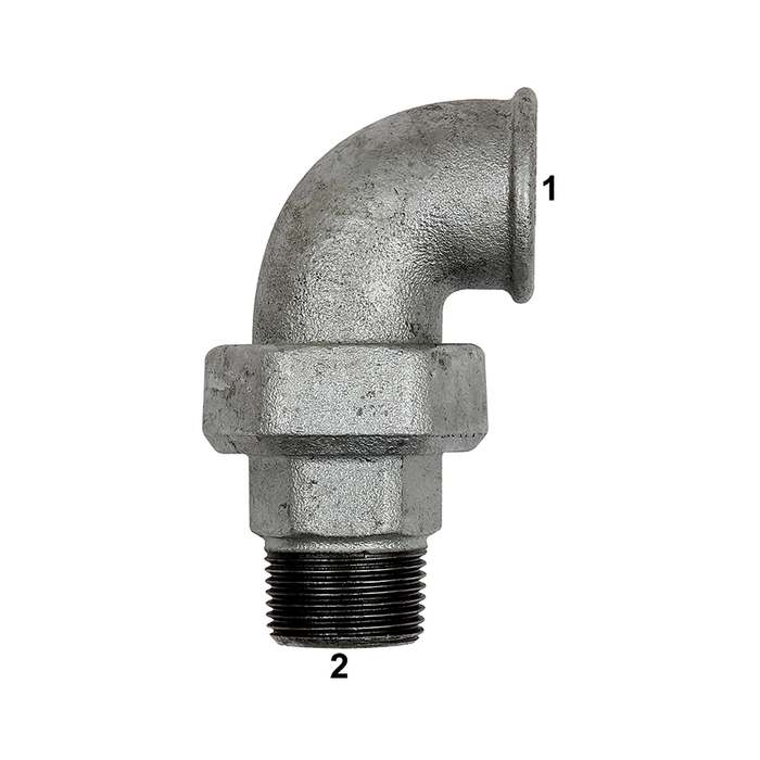 [112936] RIEGLER Fitting elbow 98, IT/ET, Rp 1/2, R 1/2, black malleable cast iron