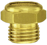 RIEGLER Sinterbronce-Schalldämpfer, flach, G 1/8 a., SW 13