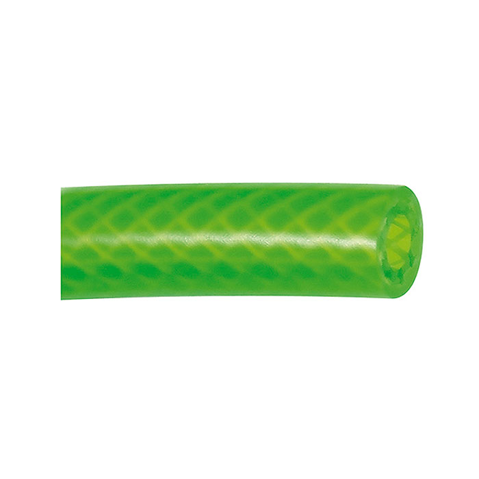 RIEGLER PVC braided hose neon green, Hose Ø 15x9, Roll of 50 m