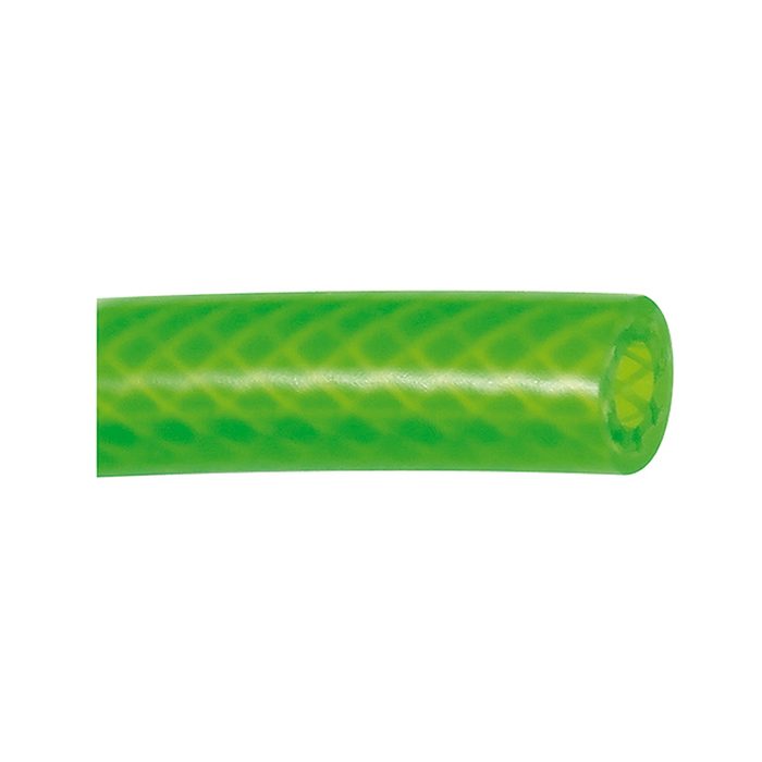 [113781] RIEGLER PVC braided hose neon green, Hose Ø 15x9, Roll of 50 m