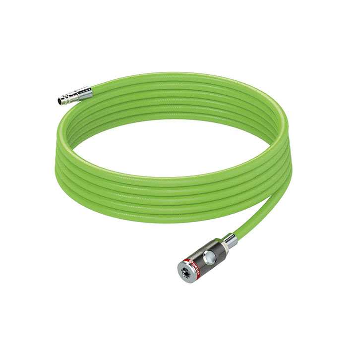 RIEGLER PVC braided hose set, neon green, Hose Ø 15x9, Length 5 m
