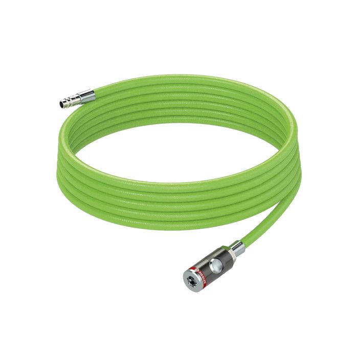 [113786] RIEGLER PVC braided hose set, neon green, Hose Ø 15x9, Length 5 m