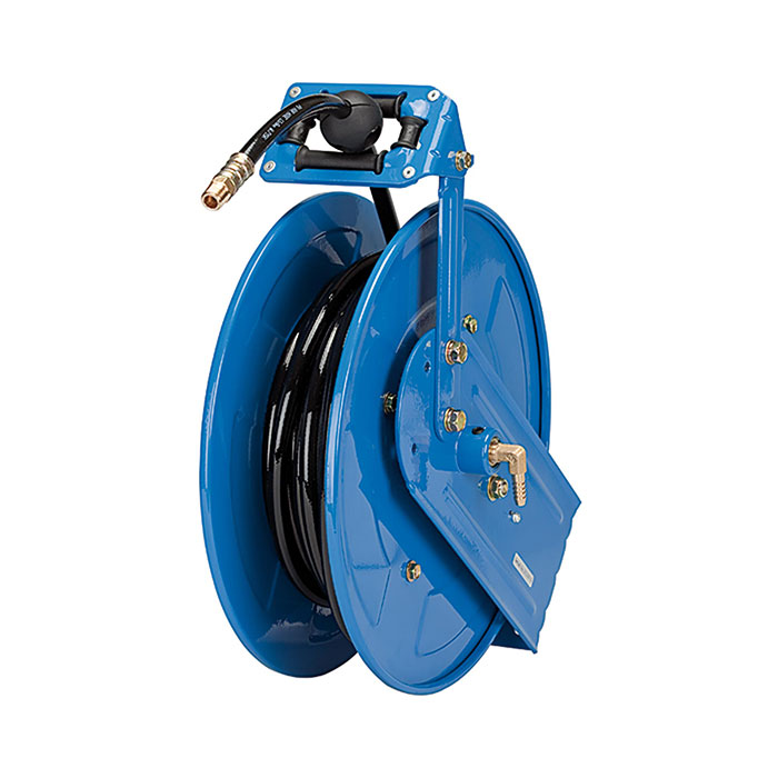 RIEGLER Hose reel for compressed air / water, PU hose ø 10x6.5, 20 m
