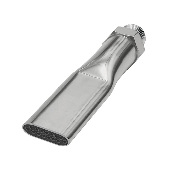 [114366] RIEGLER Lärmarme Flachdüse, M12x1,25, Messing vern., Düsenbreite 21,0 mm