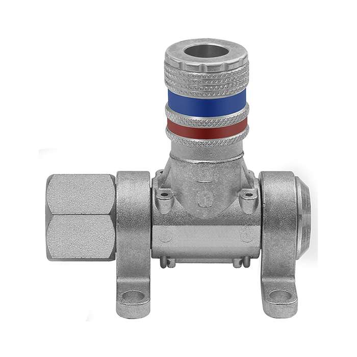 [107401] RIEGLER Compressed air distributor »Multi-Link«, 4 safety couplings 7.6