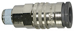 RIEGLER Quick-connect coupling I.D. 10, High flow rate, R 3/4 ET