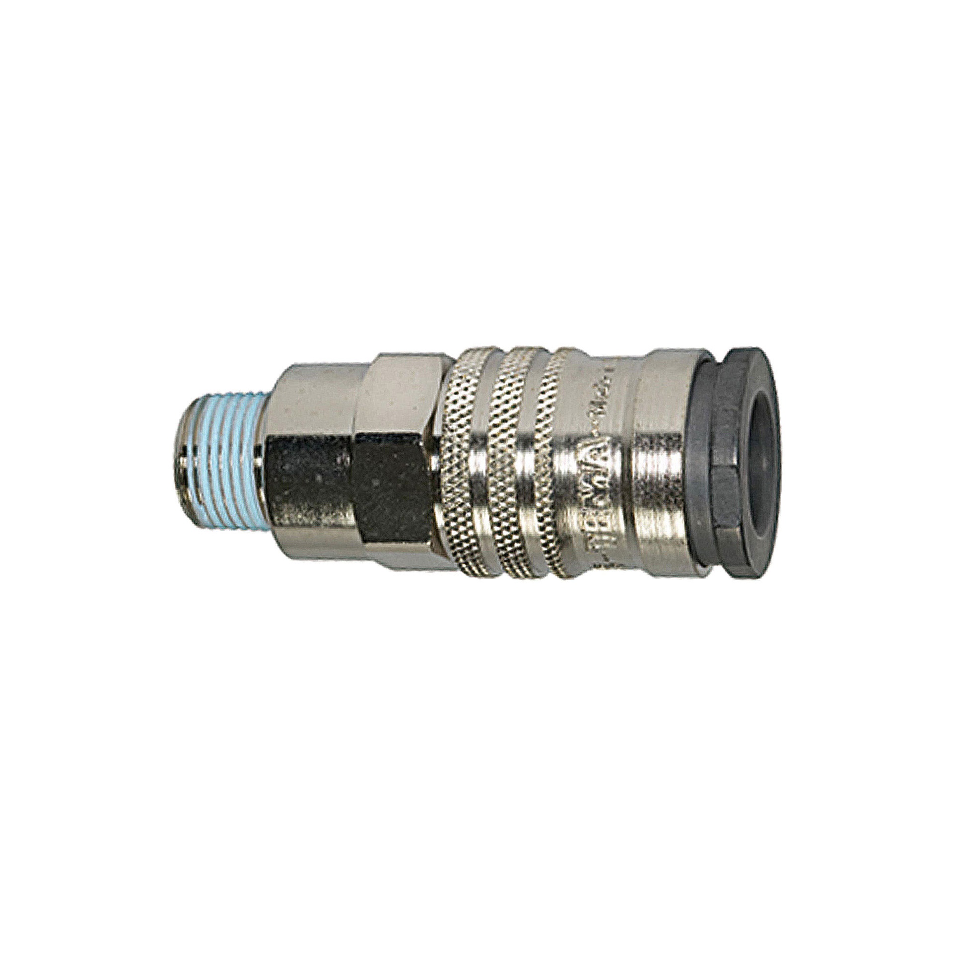 [107443] RIEGLER Quick-connect coupling I.D. 10, High flow rate, R 3/4 ET