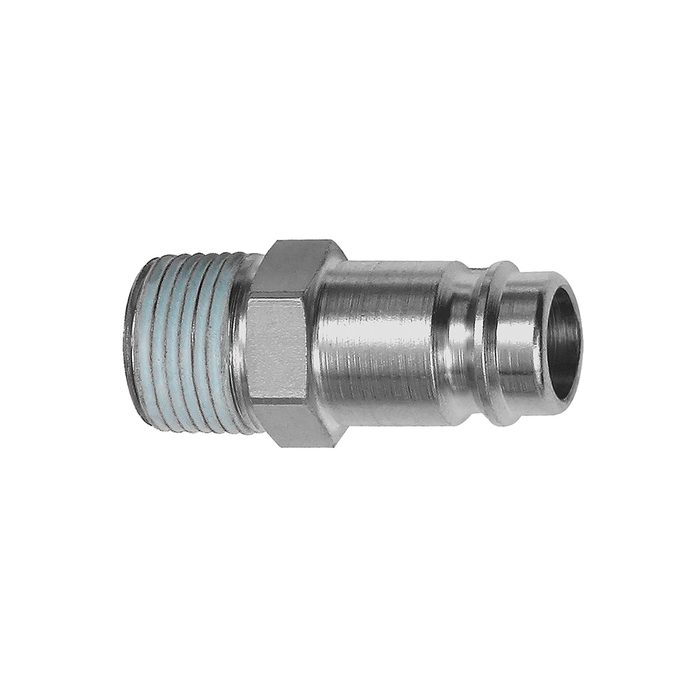 [107457] RIEGLER Nipple, I.D. 10, Hardened / nickel-plated steel, R 1/4 ET, PTFE