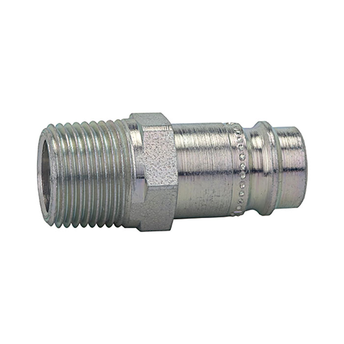 RIEGLER Nipple for couplings I.D. 10, Robust design, R 1/2 ET