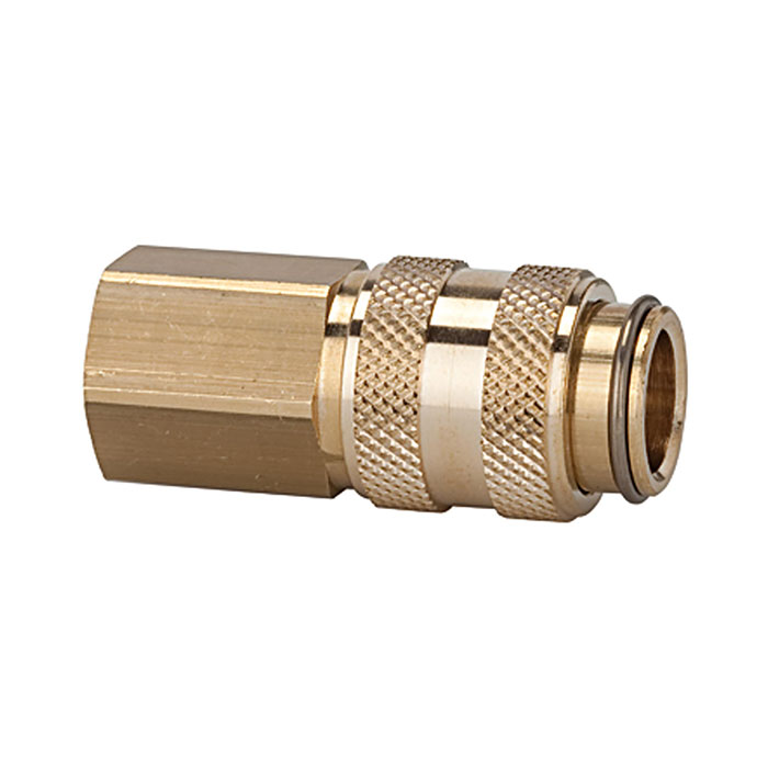 RIEGLER Quick-connect coupling I.D. 5, locking on both sides, G 1/4 IT
